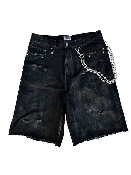 CRPTCL Waxed Denim Jorts